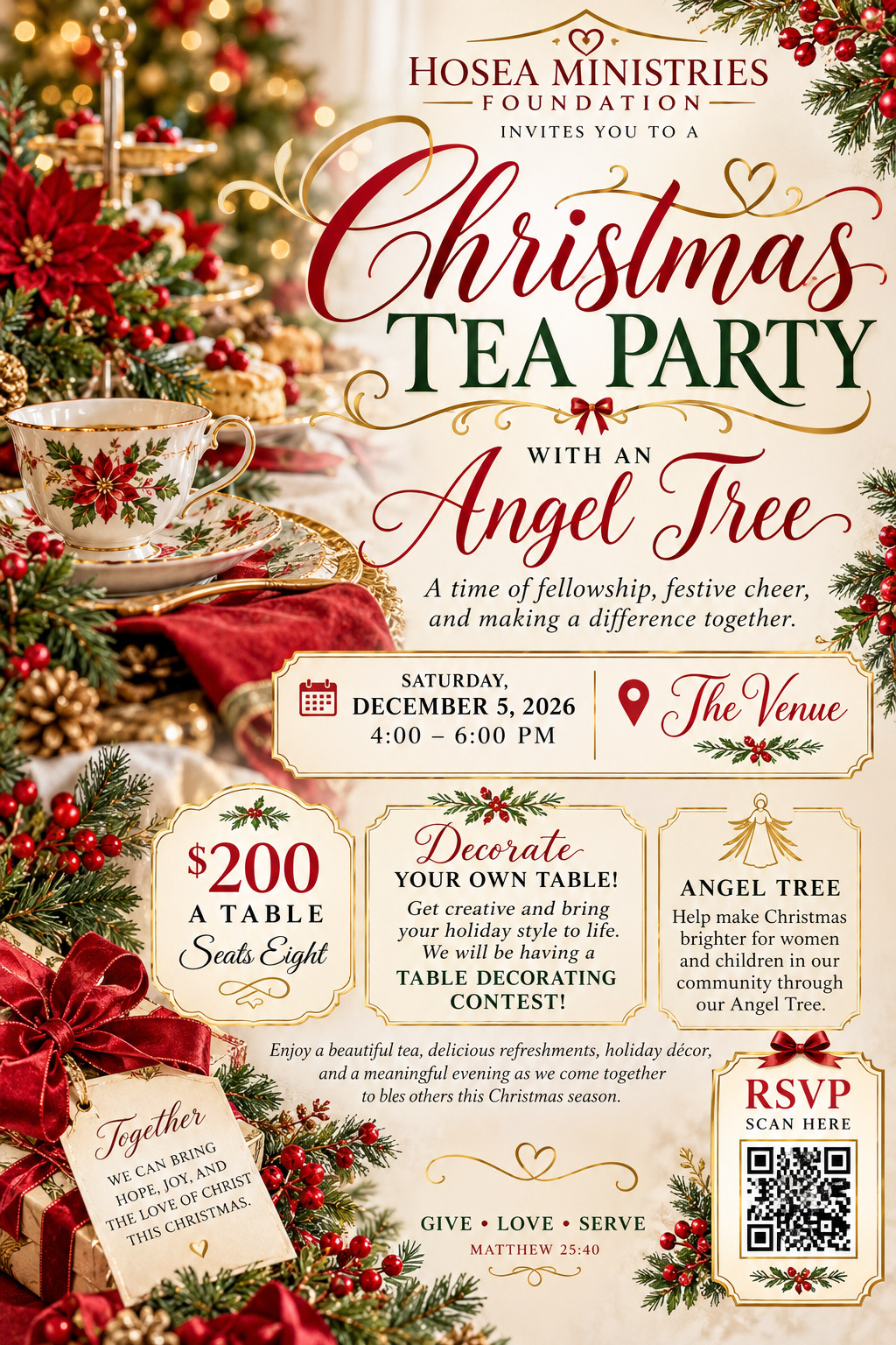 Hosea Ministries Winter Tea 2026